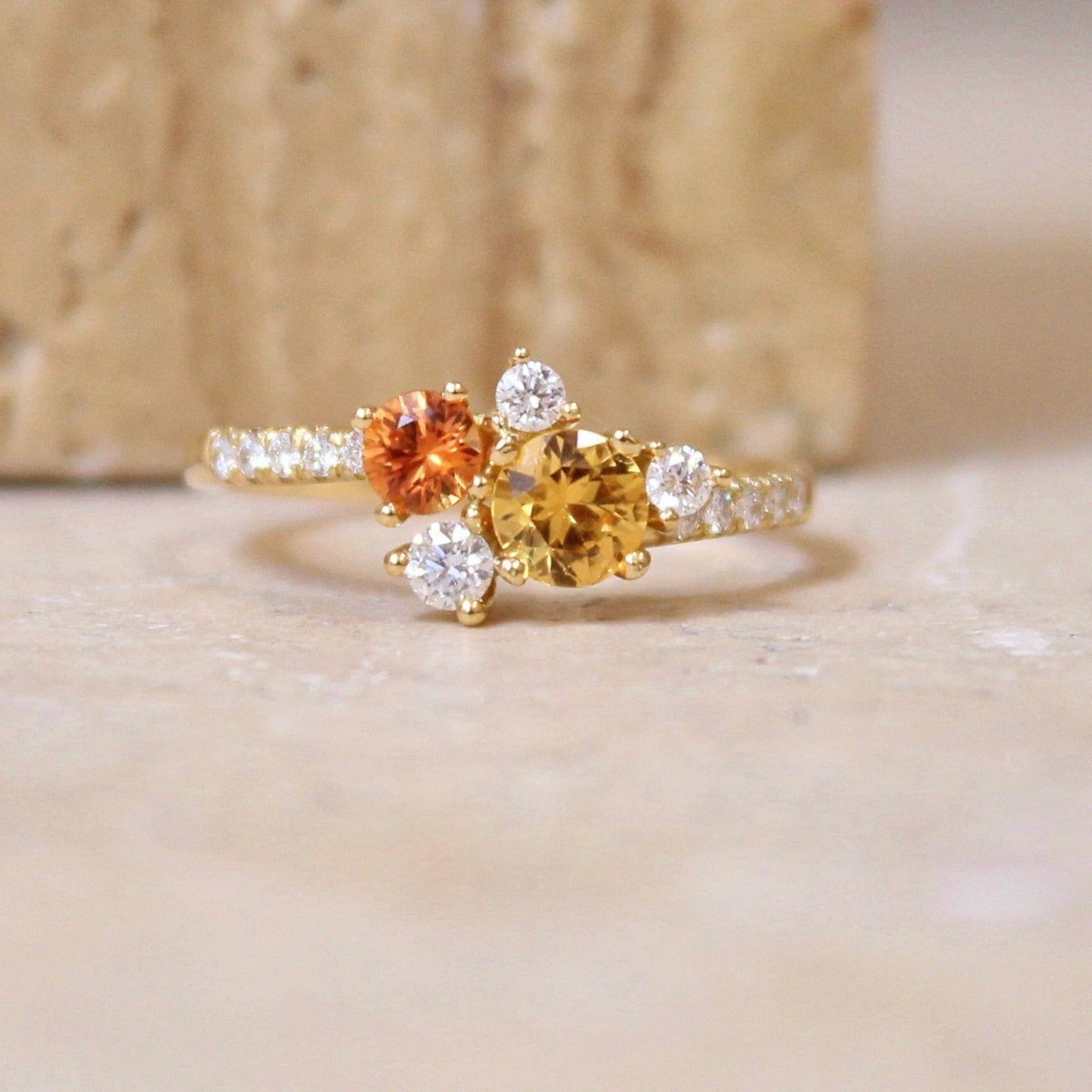 Bague orange best sale