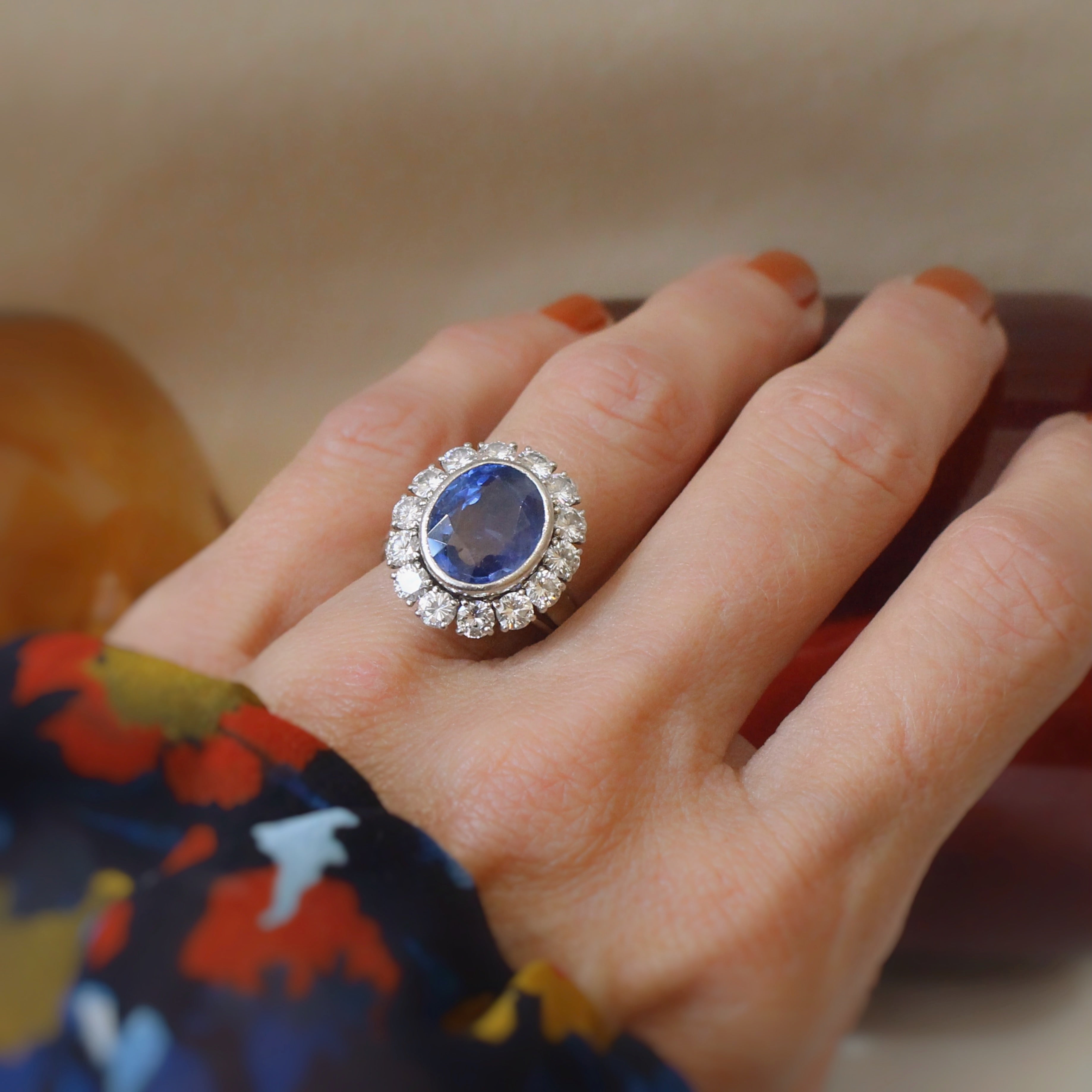 Bague best sale saphir vintage